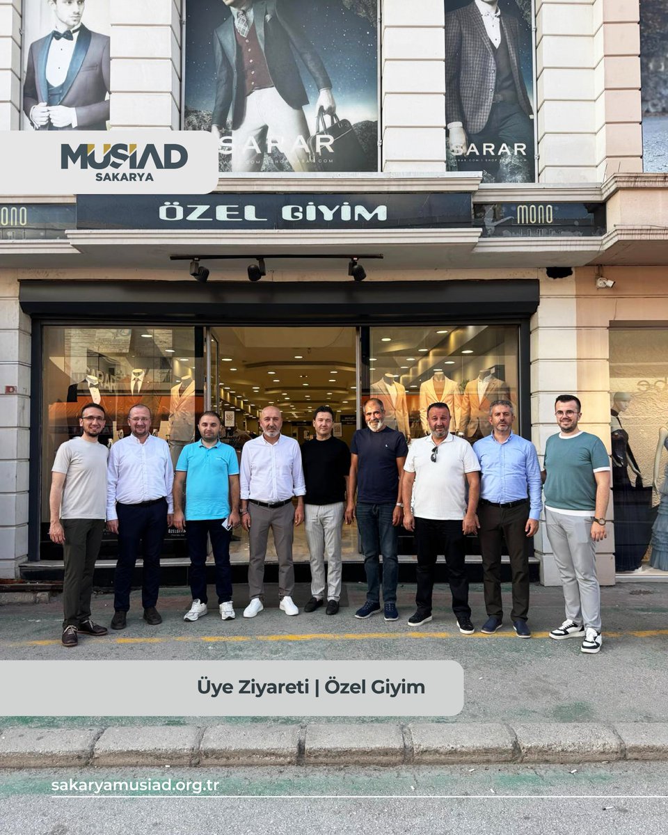 MUSIADSakarya's tweet photo. Üyemiz Özel Giyim firmasını, Başkanımız Ahmet Cihan, MÜSİAD Genel Merkez Yönetim Kurulu Üyemiz İsmail Filizfidanoğlu, MÜSİAD Belçika Şube Başkanımız Sayın Abdülkerim Demir ve beraberindeki heyetle birlikte ziyaret ettik.

Gerçekleştirilen ziyarette firmanın faaliyetleri hakkında bilgi alırken, tekstil sektöründeki güncel gelişmeler, üretim süreçleri ve iş dünyasına yönelik değerlendirmeler üzerine istişarelerde bulunduk.

Nazik ev sahiplikleri dolayısıyla Başkan Yardımcımız Dr. Osman Eminler, üyemiz Mahmut Sami Eminler ve Ömer Eminler başta olmak üzere tüm Özel Giyim ailesine teşekkür ediyor, çalışmalarında başarılar diliyoruz.