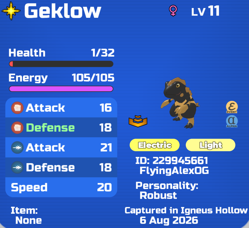 FlyingAlex3's tweet photo. 🥇GLEAM GOLD GEKLOW GIVEAWAY🥇#LoomianLegacy

Requirements:
- Like
- Follow
- Retweet
Winners drawn August 13th https://t.co/q2zvHrXOxq