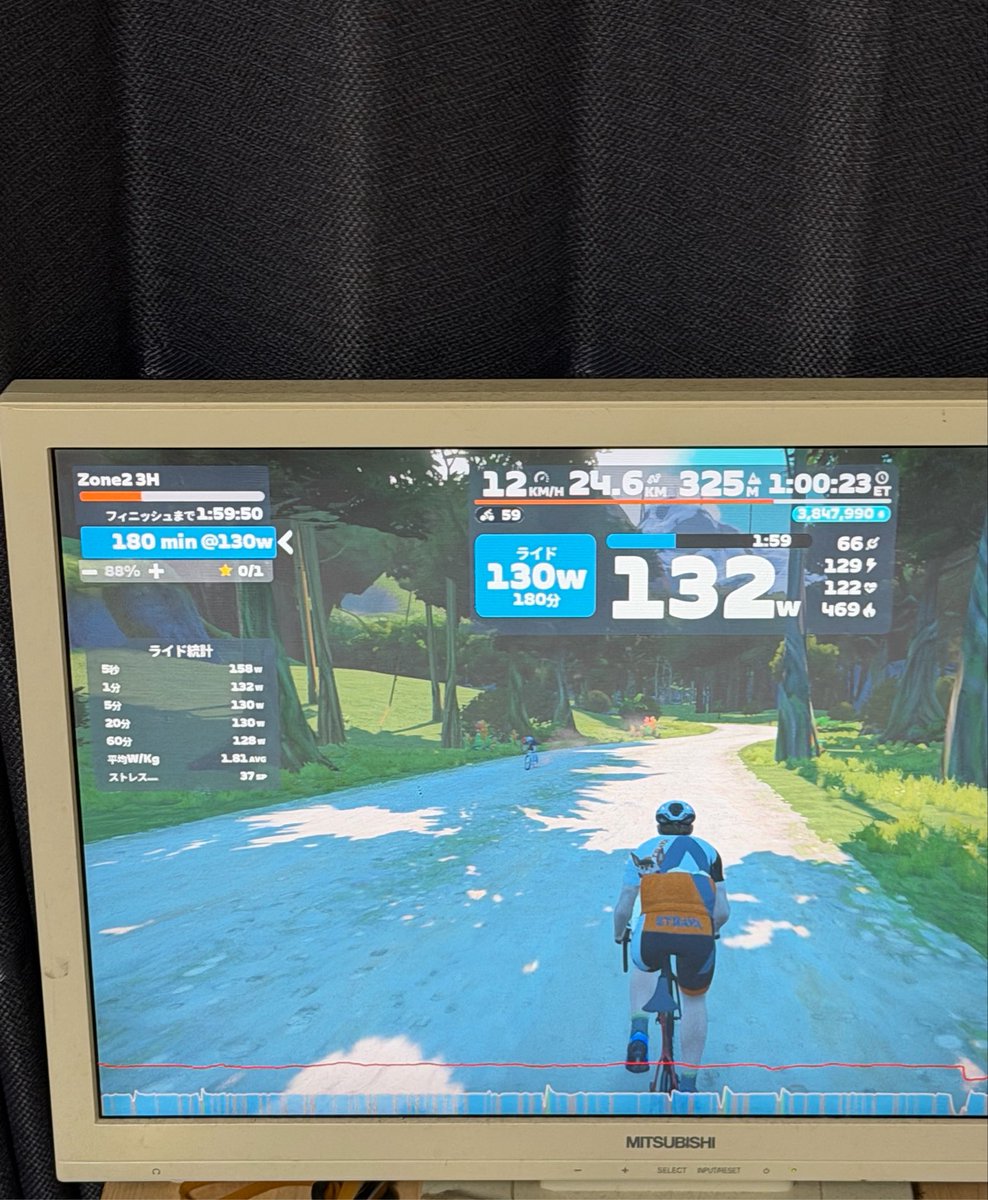 SHT_Bicycle's tweet photo. 今日は仕事休みなのでゾーン2を3時間やってるなう。クーラーの効いた室内でやるローラー台最高すぎる！しかもトイレも行きたい時に行き放題！ https://t.co/3Ut37HDEmw
