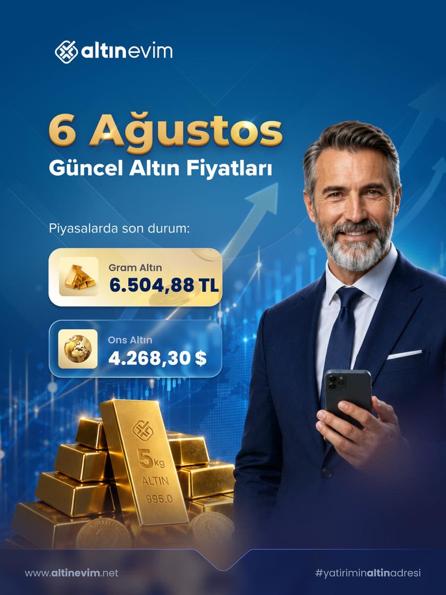 altinevim's tweet photo. Gram altında yükselişin şifresi netleşiyor. 📊

Ons altındaki güçlü görünüm, dolar kurundaki hareketlilik, Fed beklentileri ve küresel belirsizlikler altını yeniden yatırımcıların odağına taşıdı.

Merkez bankalarının alımları ve fiziki altına yönelik güçlü talep, değerli metal tarafındaki yükseliş beklentisini desteklemeye devam ediyor.

Altında hareket hızlanmadan piyasayı yakından takip edin, doğru zamanı kaçırmayın.

Altın Evim
Yatırımın Altın Adresi.

#altın #gramaltın #onsaltın #altınevim