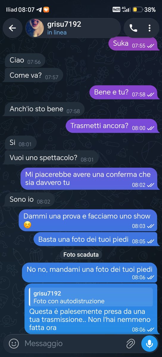 grisu7192's tweet photo. Zozzoni miei, ho bisogno di voi!

Grazie ad un'imbeccata ho scoperto che c'è qualcuno che si diverte a vendervi show privati, foto, video e chissà cos'altro a nome mio.

LA VERA GRISÙ NON HA TELEGRAM!!!!!!

Condividete, segnalate e bloccate questo contatto!

❤️💋💦 https://t.co/eOT1QKcMLr