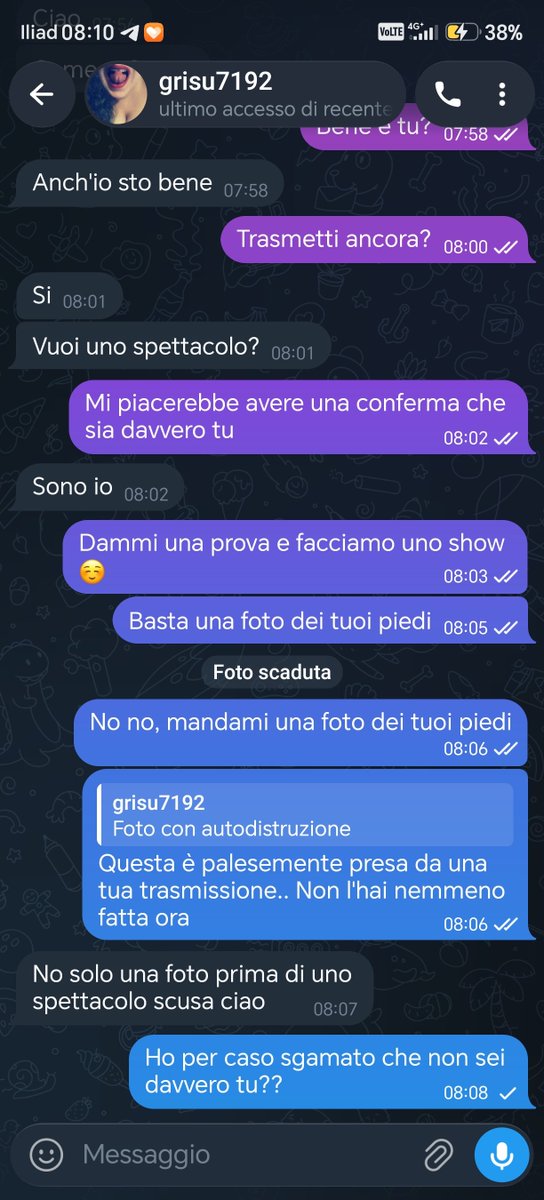grisu7192's tweet photo. Zozzoni miei, ho bisogno di voi!

Grazie ad un'imbeccata ho scoperto che c'è qualcuno che si diverte a vendervi show privati, foto, video e chissà cos'altro a nome mio.

LA VERA GRISÙ NON HA TELEGRAM!!!!!!

Condividete, segnalate e bloccate questo contatto!

❤️💋💦 https://t.co/eOT1QKcMLr