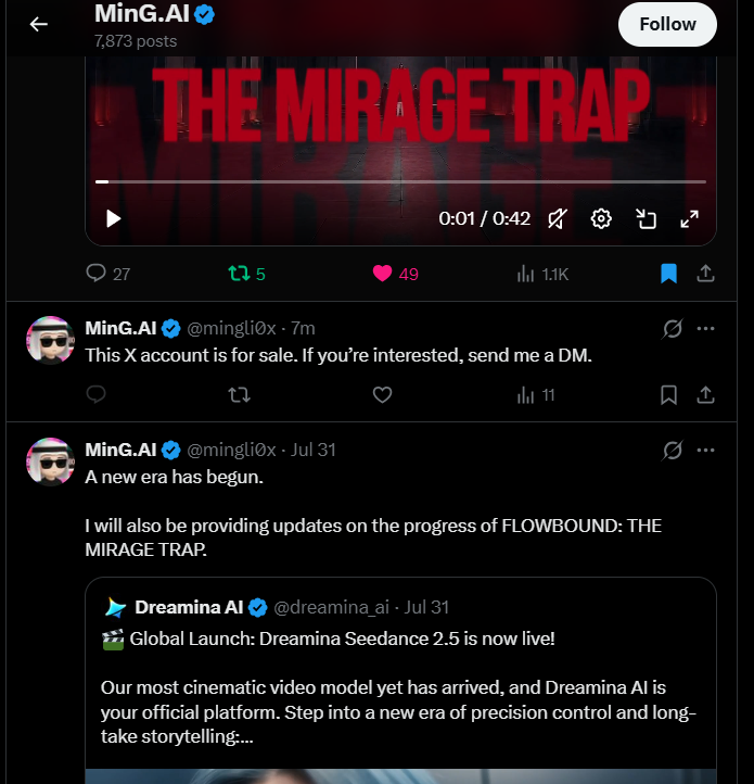 hai3ra_ai's tweet photo. Important Notice regarding @mingli0x

I am the legitimate owner of the account @mingli0x. This account is currently under the control of a hacker. I have no intention of selling it. 

Any posts, messages, or transactions related to selling @mingli0x are from the attacker, not from me.  

I am working with X Support to recover the account. Please do not buy or engage in any transactions involving this account. 

Thank you.