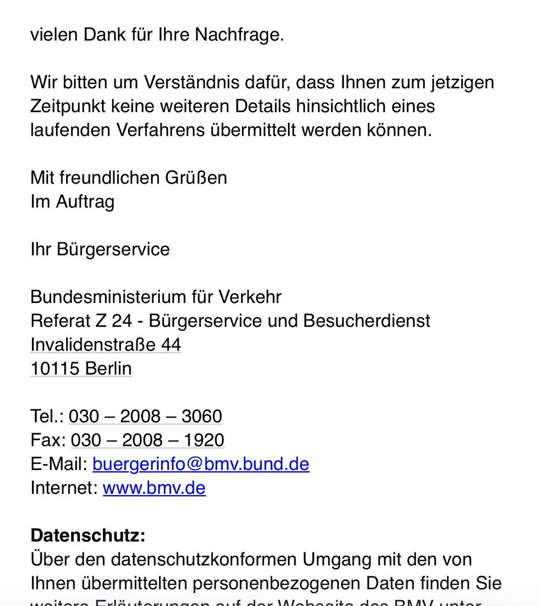 thisisandyp's tweet photo. @FSDWatcherDE @BMV Auf eine konkretere weitere Nachfrage kam dann das https://t.co/9BjnuUWhfg