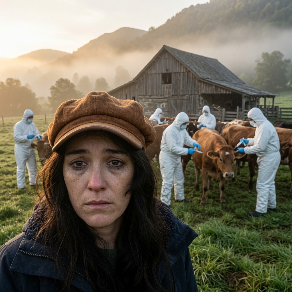 QuentinCad31672's tweet photo. 💉 6 h pile. La piqûre avant le lait.

Les fourgons sont arrivés avant le lait.  
Sans lettre. Sans appel. 
Sans le moindre préavis à Kyria ni à Manu Gay.  

À 7 h 15 les vaches de la Table de Gaya étaient déjà piquées. 🐄  
Emmanuel embarqué.  

La couverture vaccinale est atteinte depuis longtemps.  
Ce n’était plus une question sanitaire.  
C’était une démonstration. 🚨  

Ils sont venus tôt, comme on vient voler.  
Ils ont vacciné de force ce qui restait du troupeau.  
Ils ont pris l’homme.  
Ils sont repartis.  

Soumission pure.  
Pas de débat. Pas de négociation. Juste la piqûre et le silence officiel. 🤫  

Dans les Pyrénées ariégeoises, ce matin, on a rappelé à une petite ferme bio que le vivant n’appartient plus à ceux qui le gardent.  
Il appartient à ceux qui décident de l’injecter. ⚖️  

Ils ne protègent plus rien.  
Ils marquent.