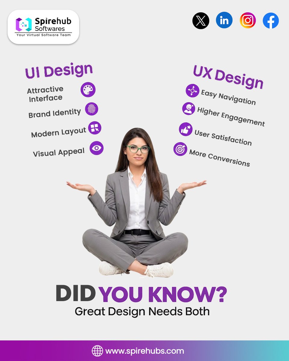 spirehub_soft's tweet photo. Every Great App Starts with Great Design. ๐
An attractive interface creates a strong first impression, while a seamless user experience keeps users engaged.
#Spirehubsoftware #UIDesign #UXDesign #WebDevelopment #MobileAppDevelopment #AppDevelopment #SoftwareDevelopment https://t.co/uNtySLuV4f