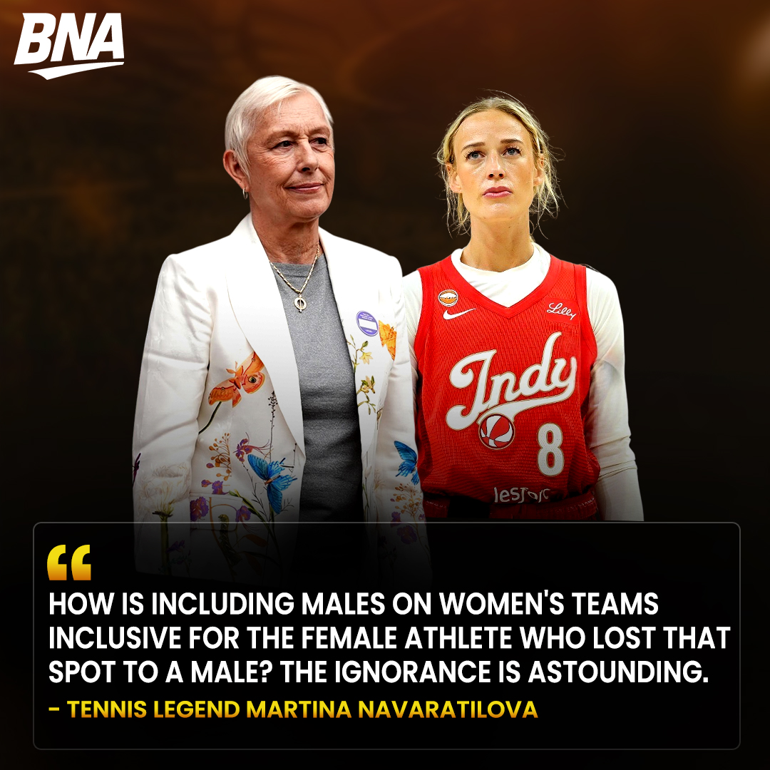 AusBballnews's tweet photo. Tennis legend Martina Navratilova has weighed in on the debate surrounding transgender participation in women's sport. 👀

#martinanavratilova #tennis #womenssports #sports #bna https://t.co/3NNZGIfZjR