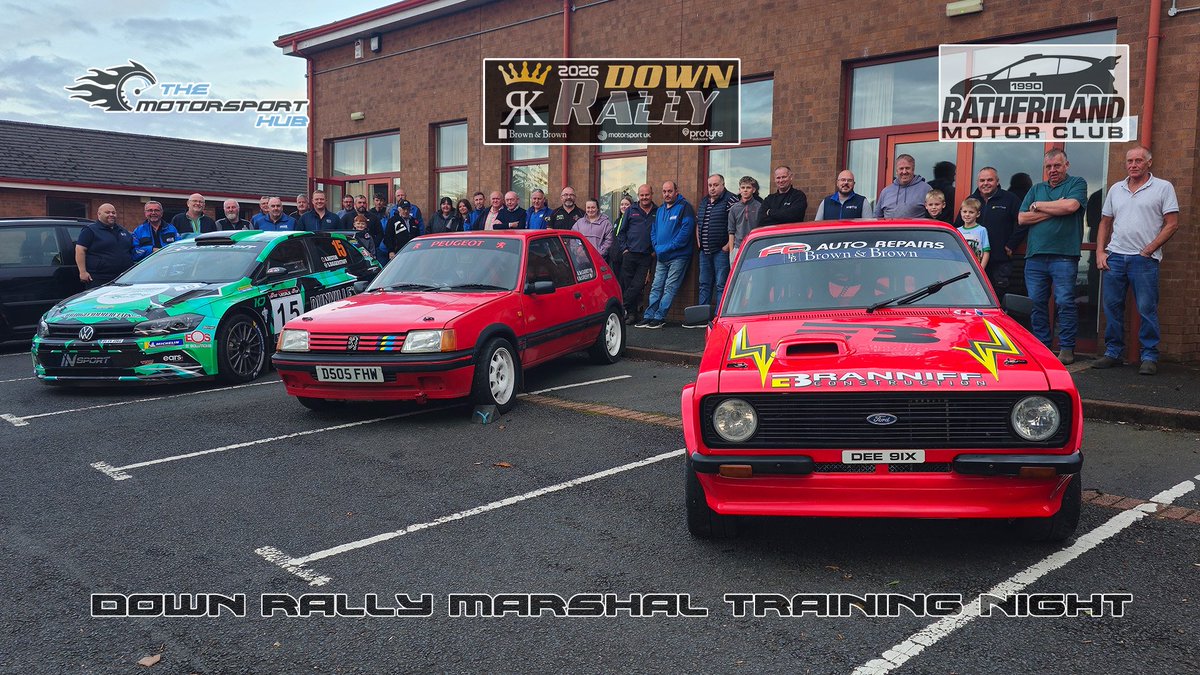 TheMSHub's tweet photo. A great turnout for the Down Rally Marshal Training Event last night at Kinallen Primary School. Shows how much preparation is needed and teamwork which is required for a rally event. #downrally #nirally #motorsportuk #northernireland @ourmotorsportuk https://t.co/IGxD9KfZlt
