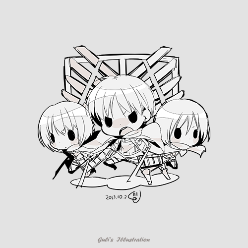 Gulisyan's tweet photo. 2013年の今日描いていたエレンたち
#進撃の巨人 #ファンアート #らくがき https://t.co/gTBDNSBgUZ