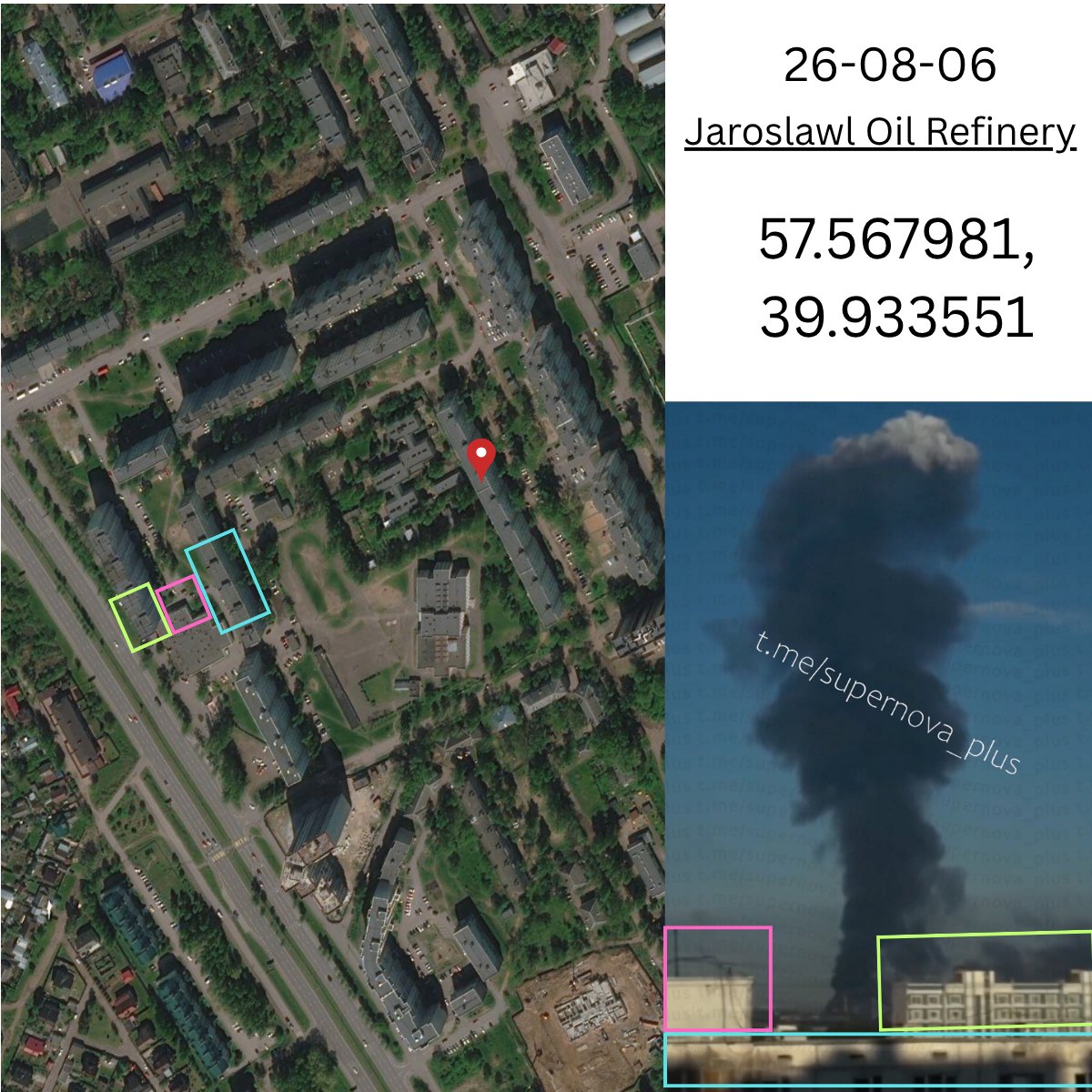 ju_liuz's tweet photo. #smoke over #yaroslavl #Oil #Refinery in #Russia   57.567981, 39.933551  

Source: https://t.co/i8DTxZEq1E

@GeoConfirmed https://t.co/tjfQtifv4F