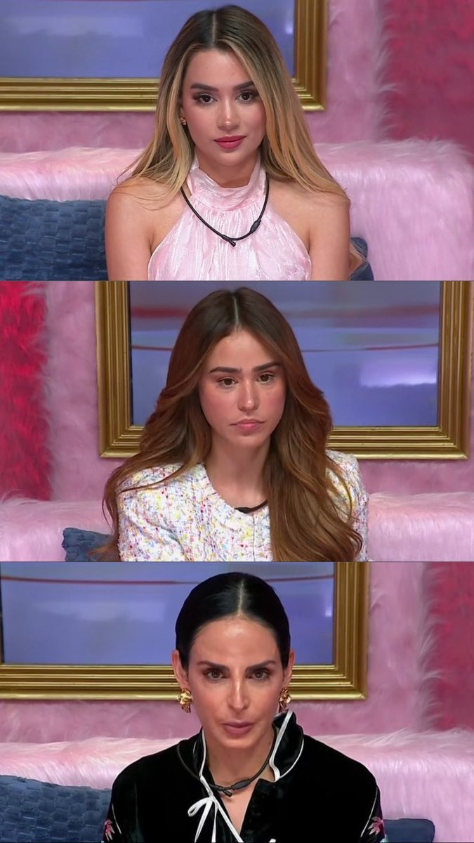 val_ximyanet's tweet photo. Estas 3 reinas subieron a 2 participantes a la placa. Definición de reinas. 💋✨
#LaCasaDeLosFamososMéxico 
Yanet, Bri y Ximena. https://t.co/b2hl5G5zEc