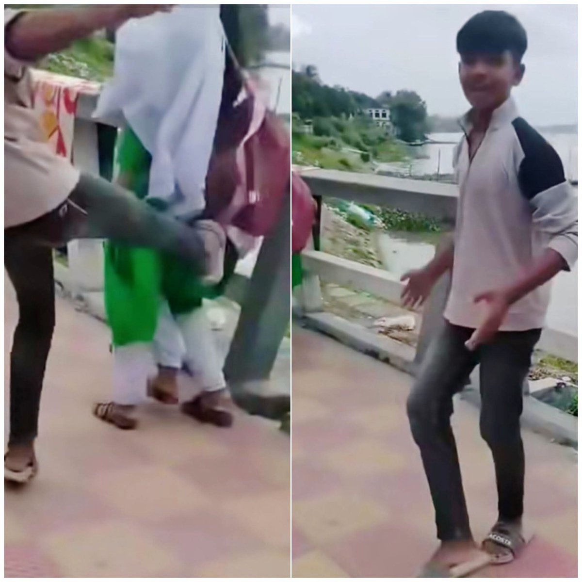 Mdbabar691462's tweet photo. আজকে আরো ভয়ংকর একটা ভিডিও দেখলাম। স্কুল শিক্ষার্থীদের উত্ত্যক্ত করতেছে এক বদমায়েশ। তাদের বারবার লা*থি মা*রতেছে এই বদমায়েশ। সেগুলো আবার ভিডিও করে ছড়িয়ে দিয়েছে। 

যতটুকু তথ্য পেয়েছি কাঁচপুর ওমর আলী উচ্চ বিদ্যালয়ের শিক্ষার্থীদের এভাবে হেনস্তা করছে এই বদমায়েশ।

বদমায়েশকে https://t.co/hD0zOsLiFe