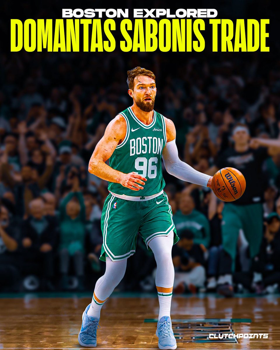 CelticsNationCP's tweet photo. The Celtics reportedly explored a trade for Domantas Sabonis this offseason. 👀☘️

According to ESPN's Anthony Slater, Boston contacted the Kings about the three-time All-Star, but talks never became serious.

Would Sabonis have been the perfect fit for the Celtics? https://t.co/ClkhPjS7TK
