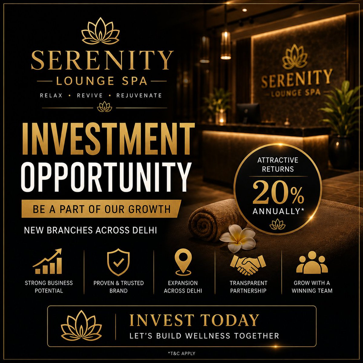 lounge_sernity's tweet photo. Invest in wellness. Invest in growth.
Serenity Lounges Spa is inviting investors for its next phase of expansion across Delhi NCR.
Limited opportunities available.
DM us to know more.
#SerenityLoungesSpa #Investor #BusinessOpportunity #DelhiBusiness #LuxuryWellness #ExpansionPlan https://t.co/76qRlxPCl6