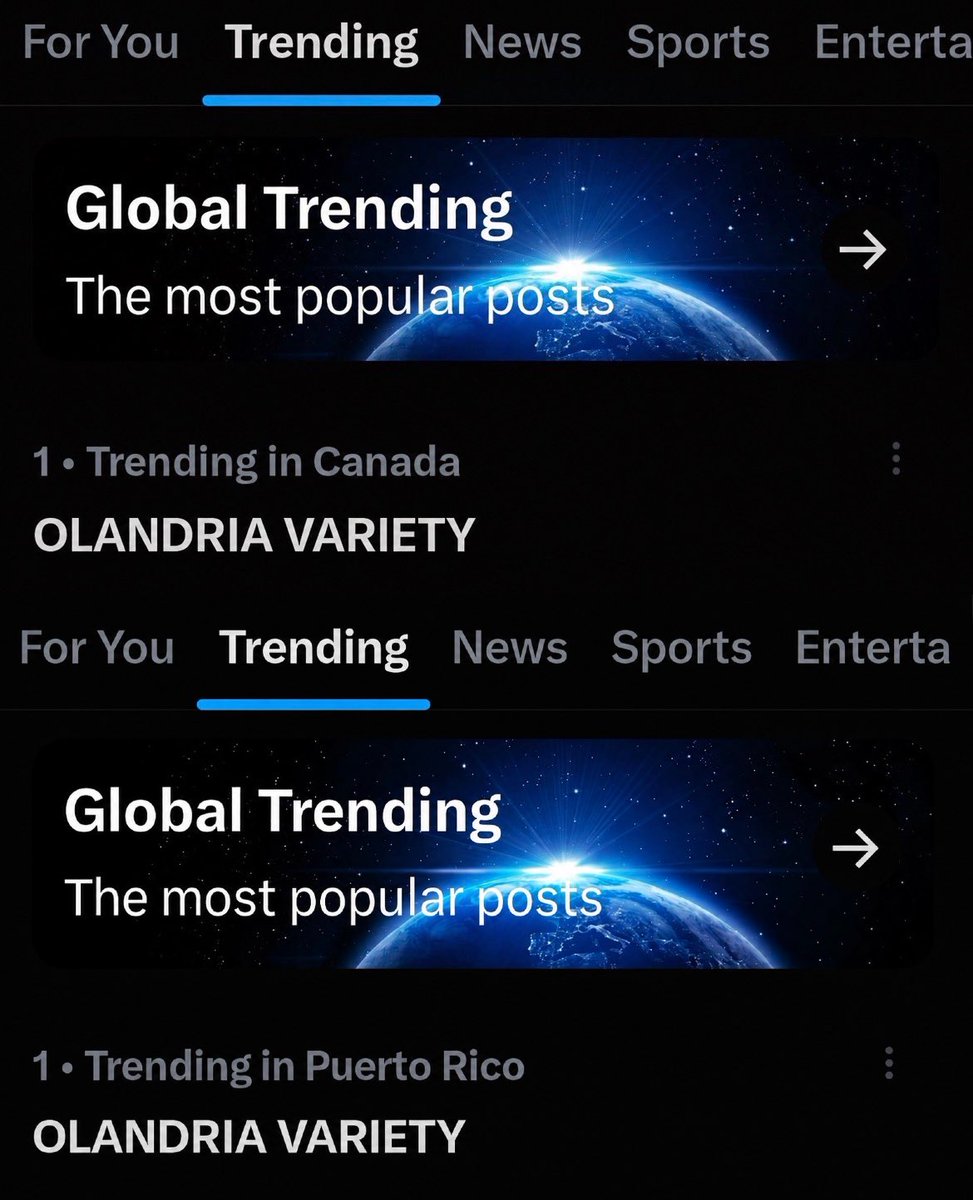 olandriabase_'s tweet photo. In addition to the United States and the United Kingdom, Olandria reached the #1 trending spot in Canada and is currently trending #1 in Puerto Rico following her red carpet appearance at Variety’s Power of Young Hollywood event! https://t.co/C3RBGlNM3n