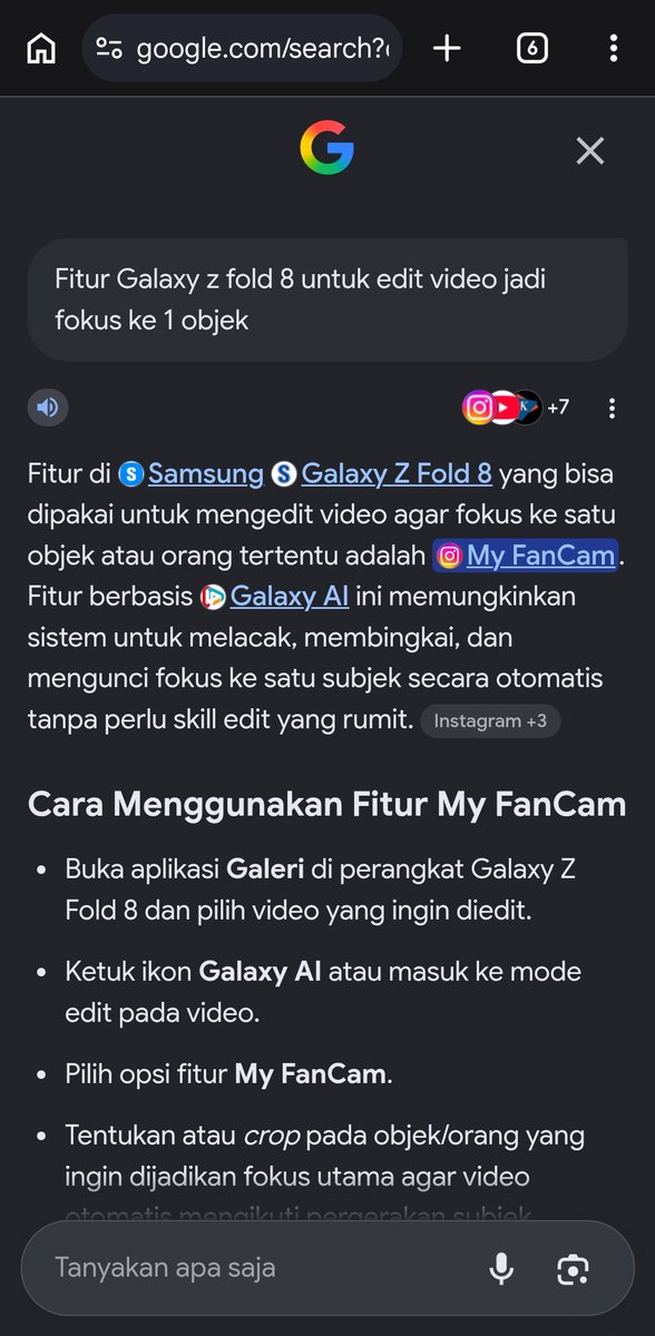 liuzblank's tweet photo. @samsungID Fitur My FanCam di #GalaxyZFold8 jadi andalanku buat highlight momen paling seru dari Video. #SearchGalaxyZFold8Uniqueness #FoldTheDoubt https://t.co/7z1huLvioM