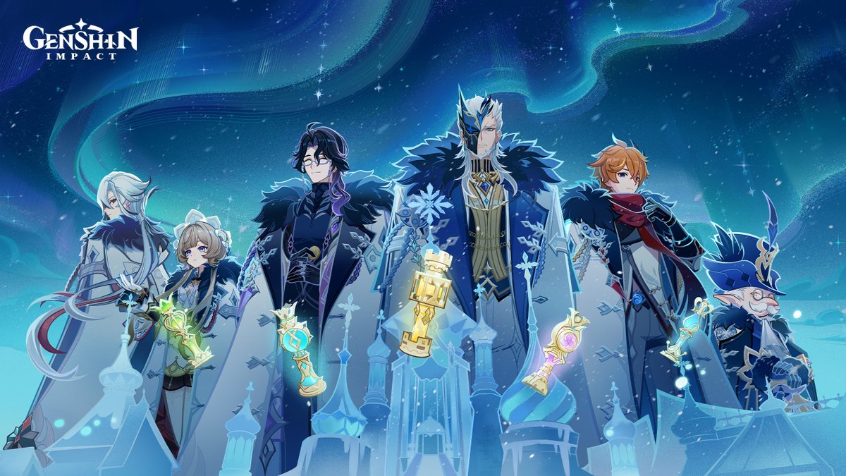 GenshinImpact's tweet photo. "Snezhnaya Awaits" Web Event-Exclusive Wallpapers Now Available
#NowSnezhnaya #GenshinSnezhnaya #GenshinImpact 

Click to save the wallpaper~ https://t.co/J7RTcXrczd