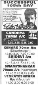 MoviesUpdatez's tweet photo. #27YearsForPremakuVelayera
Hyderabad, Sandhya70 98 days Gross 63,42,187.
105 Days Run.
Replaced with #PreyasiRaave
#JdChakravarthy #Soundarya @RaviTeja_offl @prakashraaj
A Film by #SVKrishnaReddy #PremakuVelayera https://t.co/77aYSllW4P