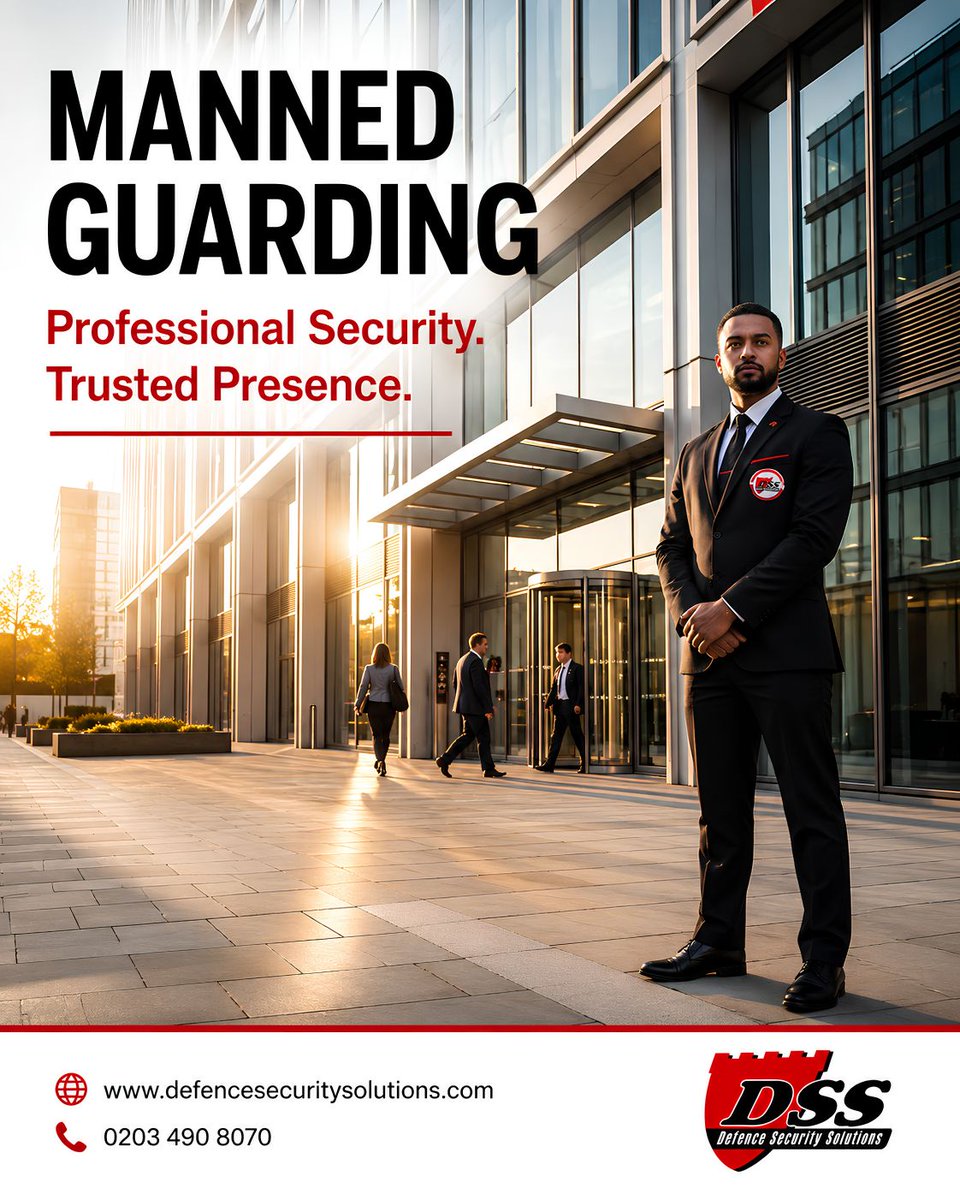 Security_DSS's tweet photo. Professional Manned Guarding means more than security it delivers visibility, confidence and reliable protection.
✔ Access Control
✔ Visitor Management
✔ Professional Site Security
🌐 https://t.co/9rzdfxRrJg
📞 0203 490 8070
#MannedGuarding #BusinessSecurity #SecurityCompanyUK https://t.co/UKQpjl9sDb