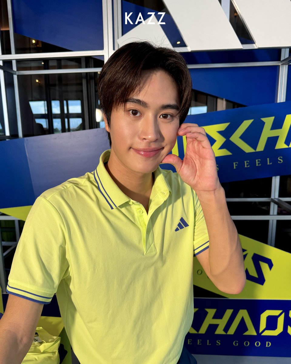 Kazzmagazine's tweet photo. โปรกอล์ฟหล่อแถมน่ารัก! “เจมีไนน์” ร่วมงาน ADIDAS THE CODECHAOS EXPERIENCE-CHAOS FEELS GOOD ⛳️🏌️

#AdidasgolfxGEMINI #GEMINI_NT
#adidasgolf #adidasthailand #codechaos
#KAZZMAGAZINE https://t.co/upyHGUpAYl