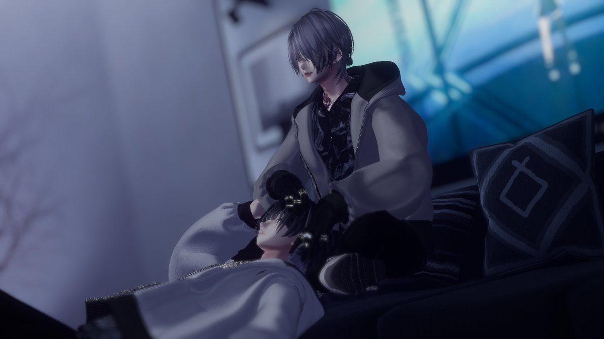 ELIZI_vrc's tweet photo. ？「あれ、おごってよ～」
？「...態度次第だね」
#lupushowl #Minase3D https://t.co/XvSbkQ2pGH