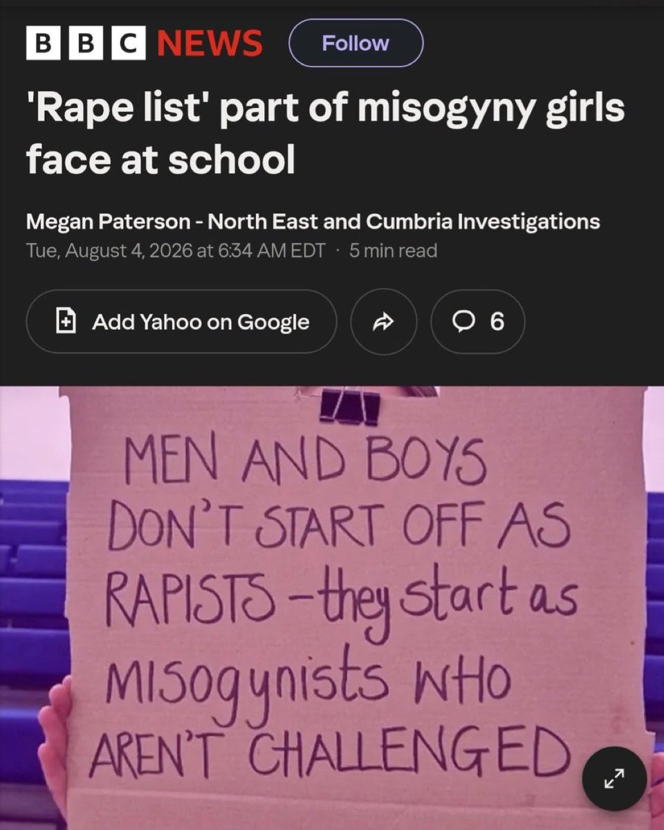 hotgirlsooya's tweet photo. But whenever I acknowledge teenaged boys extreme misogyny due to male socialization. I get told I’m weird about teenage boys and that I’m spreading bioessentialism. https://t.co/fFsWBQrtsN
