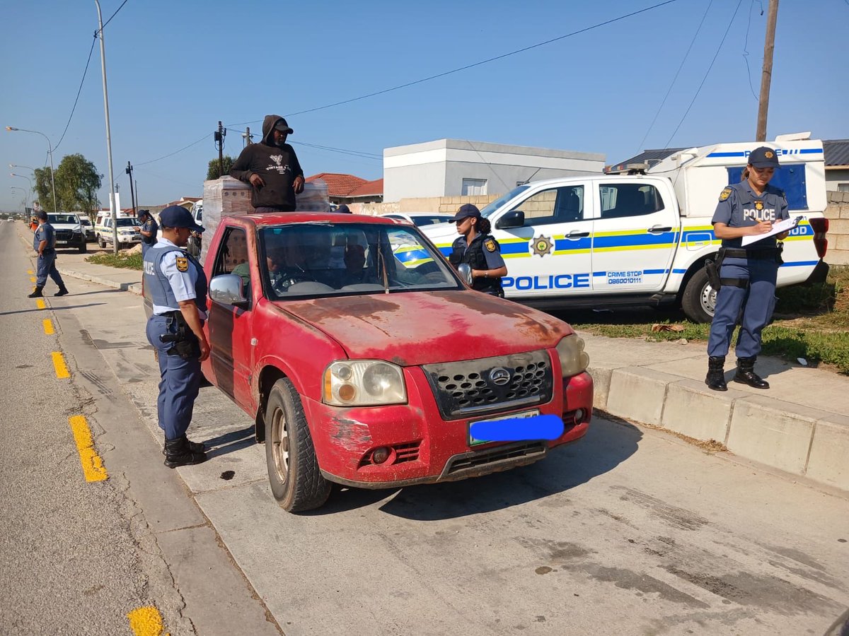 SAPoliceService's tweet photo. #sapsEC [FEMALE LAW ENFORCEMENT OFFICERS LEAD OPERATION BASADI DURING WOMEN’S MONTH]

As part of the 2026 Women's Month programme, female law enforcement officers from across the #SAPS Nelson Mandela Bay District united to conduct #OperationBasadi in the Motherwell policing precinct on Wednesday, 5 August 2026.

The multidisciplinary operation commenced with an operational parade addressed by the Station Commander of SAPS Humewood, Brigadier Hlomza, who encouraged members to execute their duties with professionalism, integrity and commitment while continuing to ensure the safety and security of the communities they serve.

Operation Basadi brought together female members from various SAPS stations within the district, supported by Community Policing Forum (CPF) members, demonstrating the strength of collaborative policing and the vital role women play in maintaining law and order.

The operation focused on high-visibility policing through roadblocks, stop-and-search operations and liquor compliance inspections. These proactive policing initiatives were aimed at reducing crime, improving road safety, ensuring compliance with legislation and creating a safer environment for residents and road users throughout the Motherwell policing precinct.
A total of 14 fines were issued for Road Traffic Act violations to the value of R 2050,00. A 55-year-old male was also arrested for the sale of liquor without a licence. Liquor to the value of about R 10 000,00 was confiscated. He will appear before Motherwell Magistrates Court on 06/08/2026.

As part of the day's activities, an Imbizo was also held with members of the community at the Vukani informal settlement in Motherwell. The engagement provided an opportunity for police and community members to discuss the ongoing challenges of gender-based violence and femicide (GBVF), as well as other serious and violent crimes affecting the area. The interaction reinforced the importance of community participation in crime prevention and strengthened partnerships between the police and the communities they serve.

Operation Basadi forms part of the district's ongoing commitment to celebrating Women's Month through meaningful policing initiatives that not only recognise the contribution of women in law enforcement but also reinforce SAPS' dedication to safer communities through #VisiblePolicing, public engagement and collaborative #CrimePrevention.

#PartnershipPolicing #CommunityPolicing #SaferCommunities ST