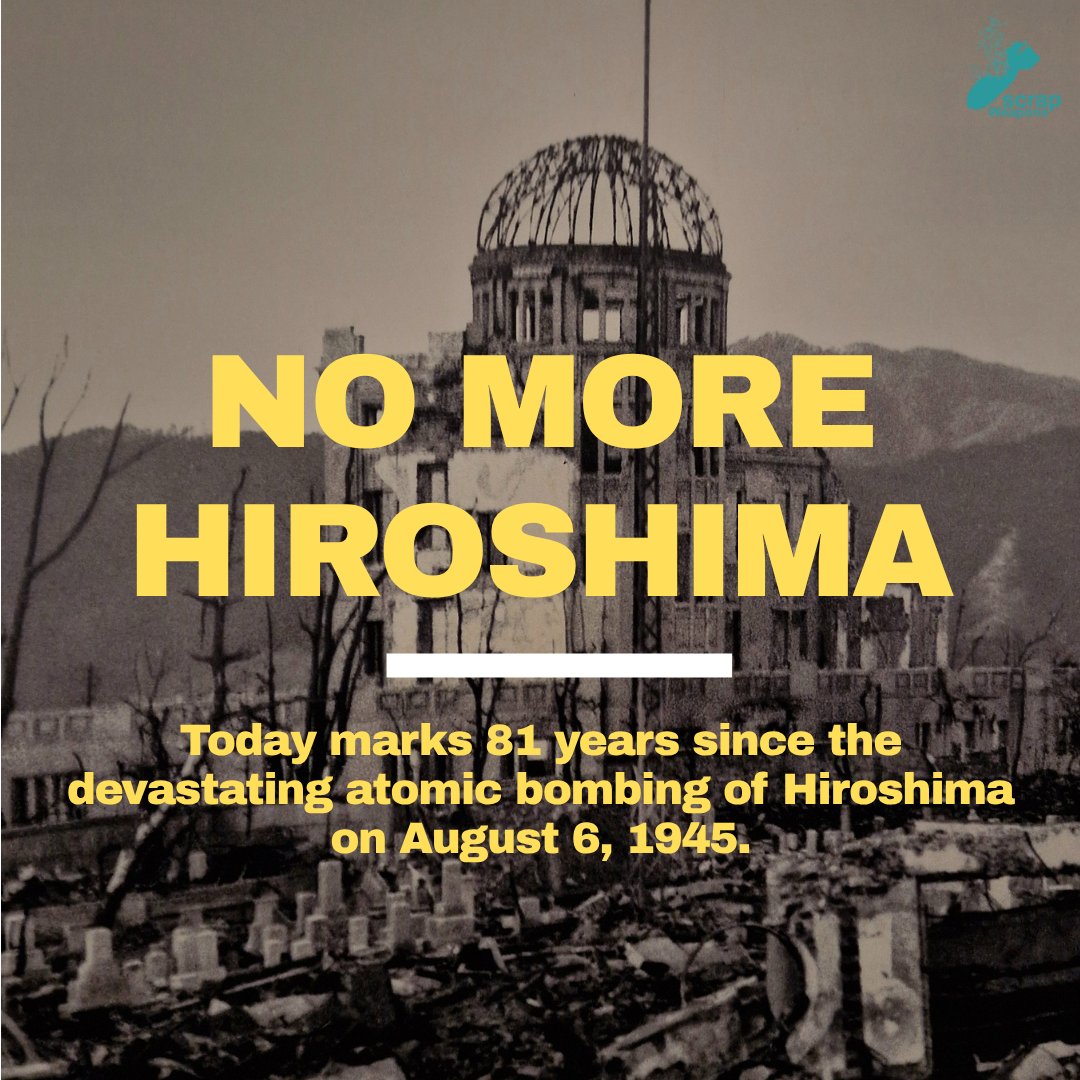 SCRAPweapons's tweet photo. As we honor the memory of the lives lost and stand in solidarity with the #Hibakusha, today serves as a stark, solemn reminder: #nuclearweapons must never be used again. @SCRAPweapons remains dedicated to advancing general and complete disarmament. https://t.co/PEye34B7dg