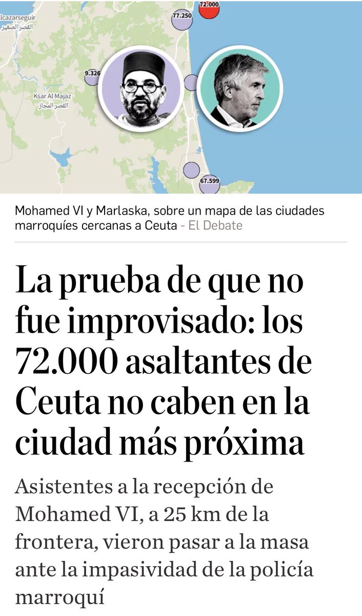 rosadiezglez's tweet photo. Las “ cosas que pasan”, que dice Marlasca: Marruecos organiza la invasión, Sánchez y su tropa la consienten . Es lo que hay. https://t.co/UhGF692LDf https://t.co/JAnQKVsBo6