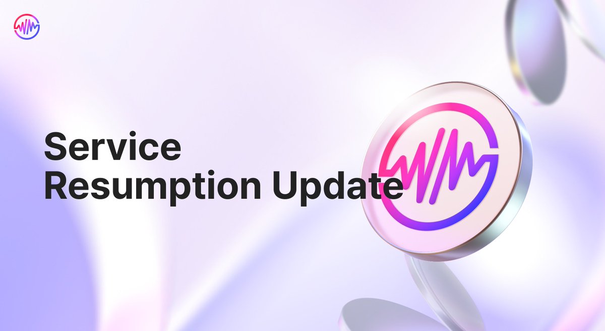 WemixNetwork's tweet photo. Service Resumption Update

The following ROM: Golden Age services will be restored :
• WEMIX PLAY : CROM & CRYSTAL token listing, Webshop trading
• PNIX DEX : CRYSTAL market trading
• CROM <> USDC.e swaps

Read the full update details in the #WEMIX community
👉https://t.co/KhRLdDG9QG