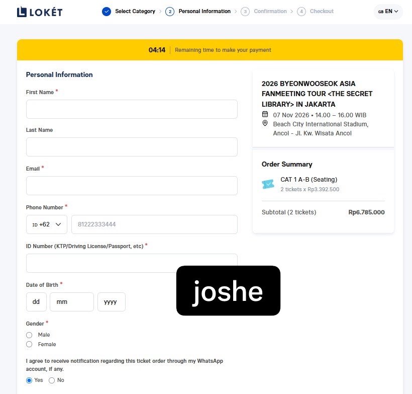 josheppii's tweet photo. wts tiket bws byeon woo seok 

cat 1 (2 tix) 

fee 75 

.t wtb wts ticket bws fanmeet jakarta #zonajajan #zonauangㅤ https://t.co/2Cs7V1e8Oi