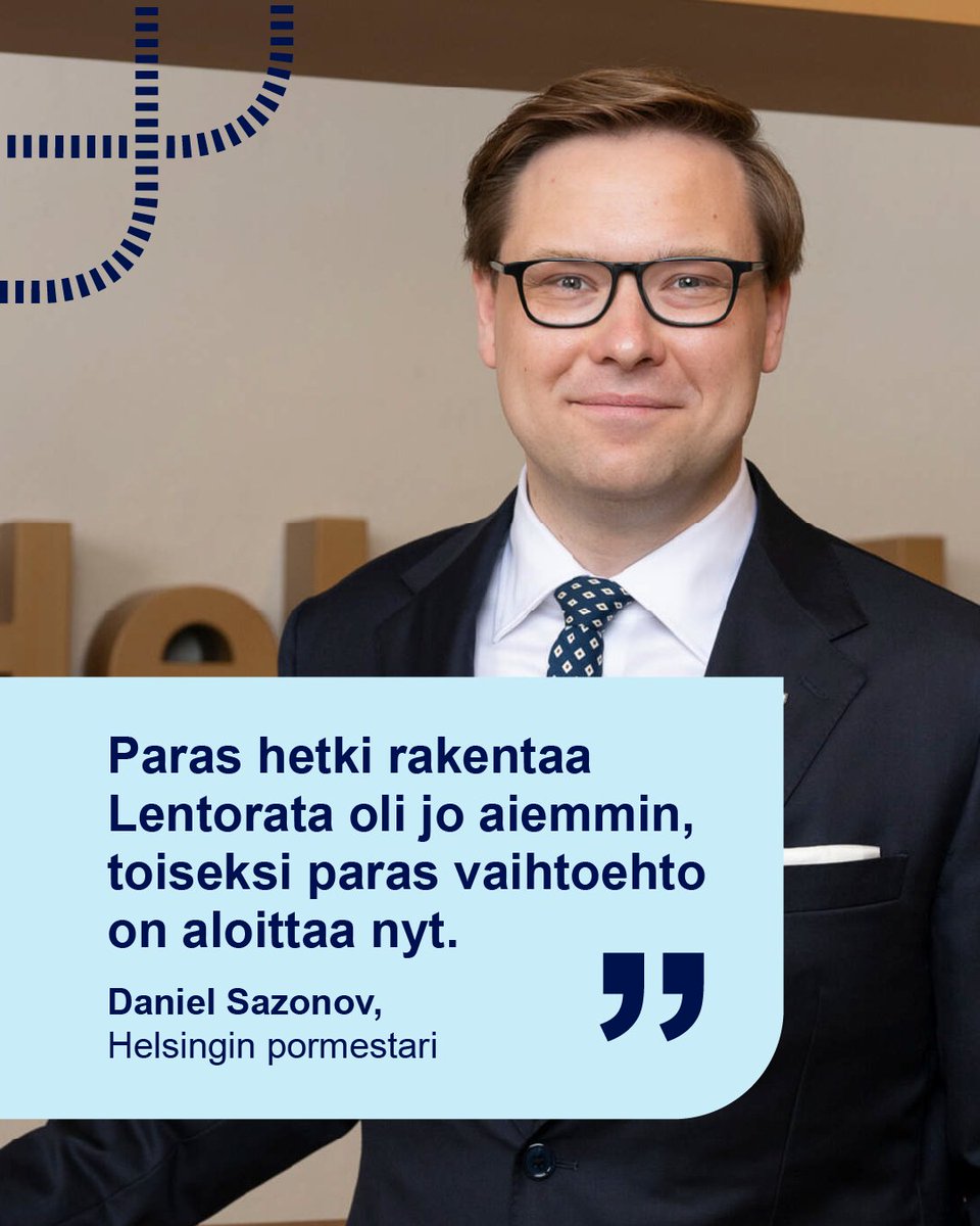 lentorata's tweet photo. Lentorata-hankkeen vaikutukset ulottuvat pääkaupunkiseudulta koko Suomen junaliikenteeseen ja saavutettavuuteen. Haastattelussa Helsingin pormestari Daniel Sazonov avaa, miltä uuden ratayhteyden merkitys näyttää pääkaupungin näkökulmasta. https://t.co/nMYQhaHgJ1 https://t.co/aOGcwcCxQe