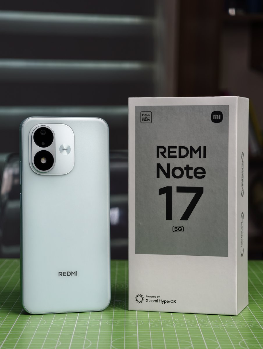 beebomco's tweet photo. The Redmi Note 17 has launched in India, and here's everything you need to know

- 6.9" 120Hz 1080p AMOLED Display with Corning Gorilla Glass 7i Protection
- Snapdragon 4 Gen 4 Processor
- 6/8GB LPDDR4X RAM + 128GB UFS 2.2 Storage
- Android 16 with HyperOS3 - 4 OS Updates
- 8000mAh Battery, 45W Fast Charging, 22.5W Reverse Wired Charging
- 50MP Main, 8MP Selfie Cameras
- Mono speaker 
- Colors: Arctic Blue, Starlight Purple, Dark Night

Pricing starts at ₹27,999 for 6+128 Variant.

What do you think about the phone and pricing? Tell us!