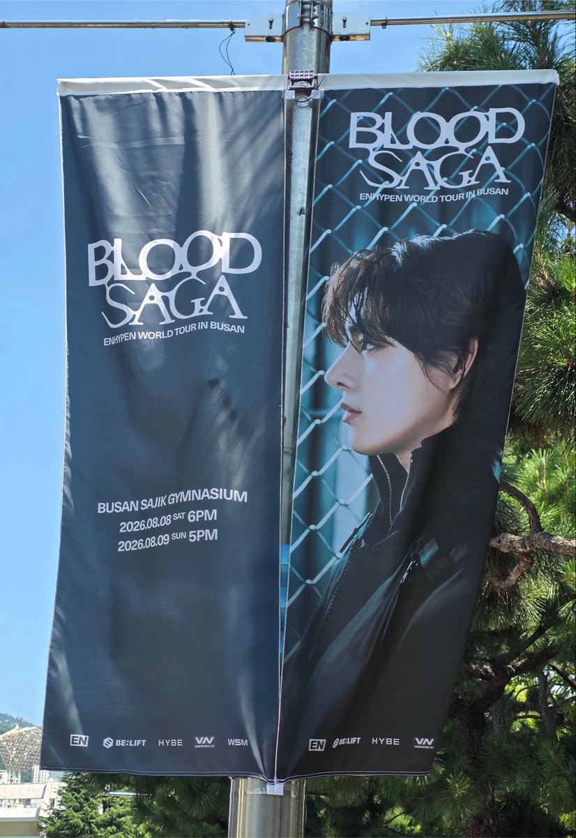 ilovjakez's tweet photo. Jake banner for BLOOD SAGA in Busan🥹

#JAKE #제이크 #엔하이픈_제이크 
#ENHYPEN_JAKE #ENHYPEN https://t.co/sKylyUThuy