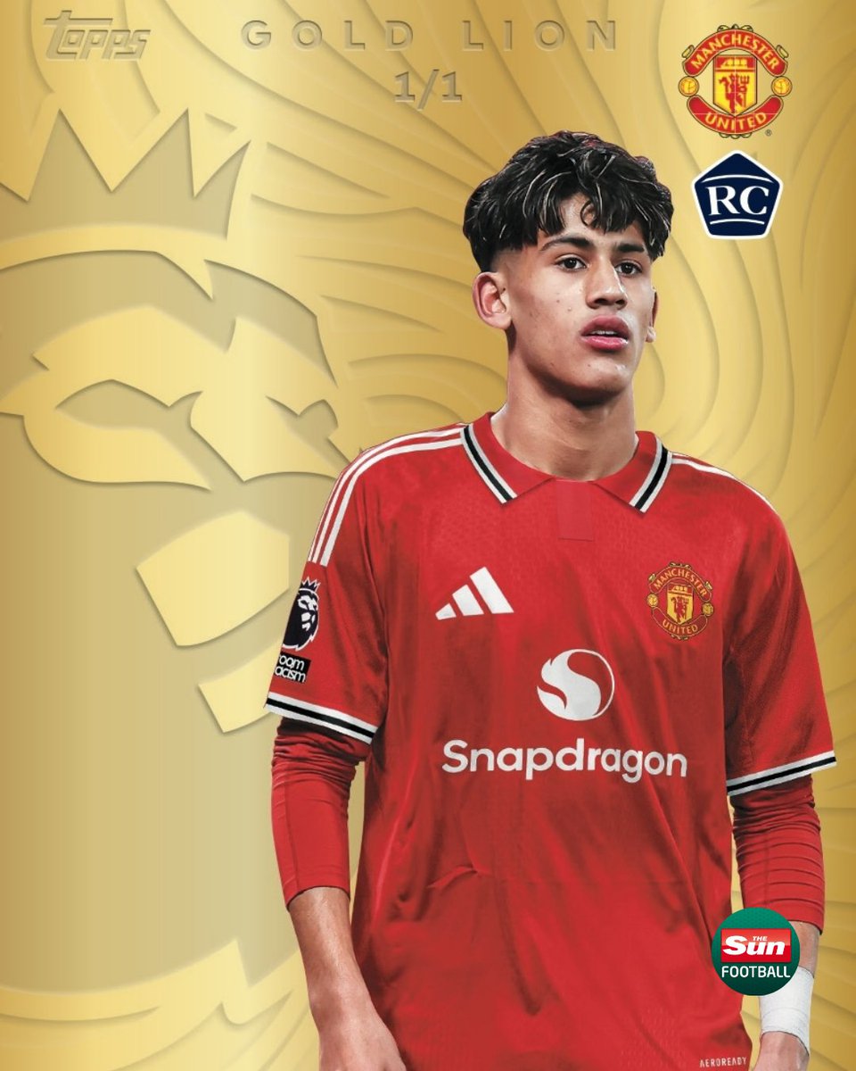 TheSunFootball's tweet photo. Topps flagship Premier League 2026-27 collection features an impressive rookie lineup ahead of the new season, but few young players have generated as much enthusiasm as Man Utd's JJ Gabriel 🤩

He is regarded as one of the brightest prospects in English football and has been touted as a future England international. His rookie card is now set to be one of the biggest chases ahead of the new season, offering collectors the chance to own one of his earliest Premier League trading cards - but it may come at a big price 👀

🗣️ Managing director of Side-Cards Ben Hobart said: "This is JJ Gabriel’s true rookie, and in 24k gold as a 1/1 it’s about as special as a modern card gets. We’re in a period where rookie valuations are moving exponentially." 

"Max Dowman is the clearest example. His true rookie autographs started in the low five figures and have since sold at £30,000, with private market sales going higher again with 1/1 sales reported in the £100,000 region. With the hype around JJ Gabriel and the global reach of Manchester United, I’d expect this card to reach similar territory.” 💰