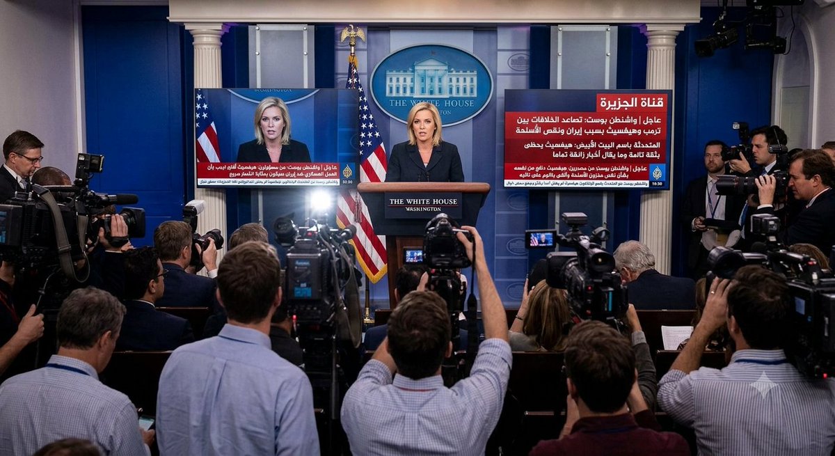 NewsNow2Usa's tweet photo. واشنطن بوست عن مسؤولين: استياء ترمب من وزير دفاعه تزايد لأن هيغسيث كان من أبرز المؤيدين للعمل العسكري ضد #إيران

عاجل | واشنطن بوست عن مسؤولين: هيغسيث أقنع ترمب بأن العمل العسكري ضد #إيران سيكون بمثابة انتصار سريع وسهل نسبيا

عاجل | واشنطن بوست عن مصدرين: هيغسيث دافع عن نفسه أمام ترمب بشأن النقص الحاد في مخزون الأسلحة وألقى باللوم على نائبه

عاجل | واشنطن بوست عن المتحدثة باسم البيت الأبيض: هيغسيث يحظى بثقة تامة من الرئيس ترمب وما يقال أخبار زائفة تماما

عاجل | واشنطن بوست عن المتحدث باسم البنتاغون: هيغسيث لم يضلل أحدا بشأن وضع مخزون الذخيرة ولم يلق باللوم على نائبه

عاجل | واشنطن بوست عن المتحدث باسم البنتاغون: مزاعم نفاد المخزونات والخلافات الداخلية وموقف هيغسيث من #إيران محض خيال