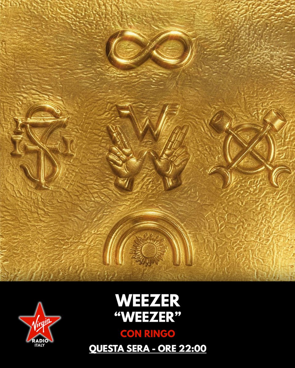 VirginRadioIT's tweet photo. Questa sera dalle 22:00 @VIRGINRINGO presenta lo speciale Best Rock dedicato ai @Weezer in occasione dell'uscita del loro nuovo omonimo album di inediti

#Weezer #StayRock #VirginRadio #StyleRock @UMusicItalia https://t.co/FOL1XrFevQ