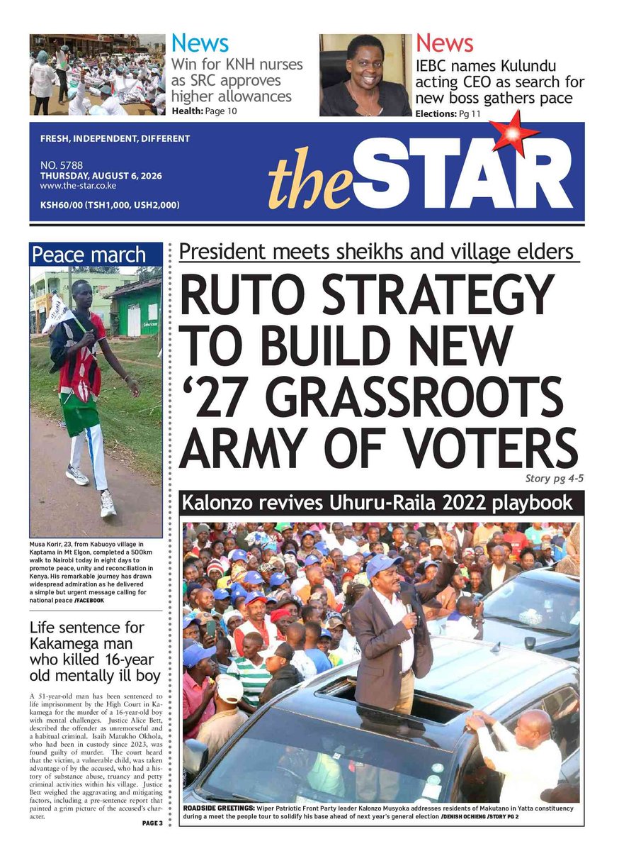 nyanducha's tweet photo. Today's newspaper headlines.
Thursday, 6th August 2026
Contact #Victorock #Kenya on 0706357055 or info@victorockkenya.com for #Ubibot soil, temperature & humidity IoT #sensors, #Sophos firewalls, #Cisco #Meraki firewalls & switches.
#ePaper #Gazeti #SHA #Village #Kikuyu #Raila https://t.co/ptYO2G7KV3