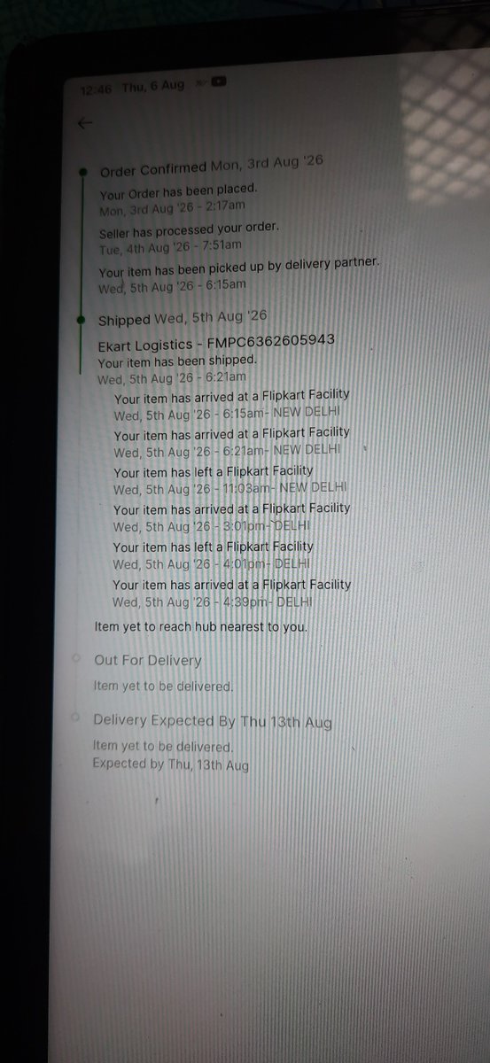 Utkarsh3013's tweet photo. If my delivery location is in Delhi &amp; my product is too in Delhi then why the delivery is so late , Kindly do the early delivery ASAP ! @Flipkart @flipkartsupport @JoshiPralhad https://t.co/ODM5GaQj4P