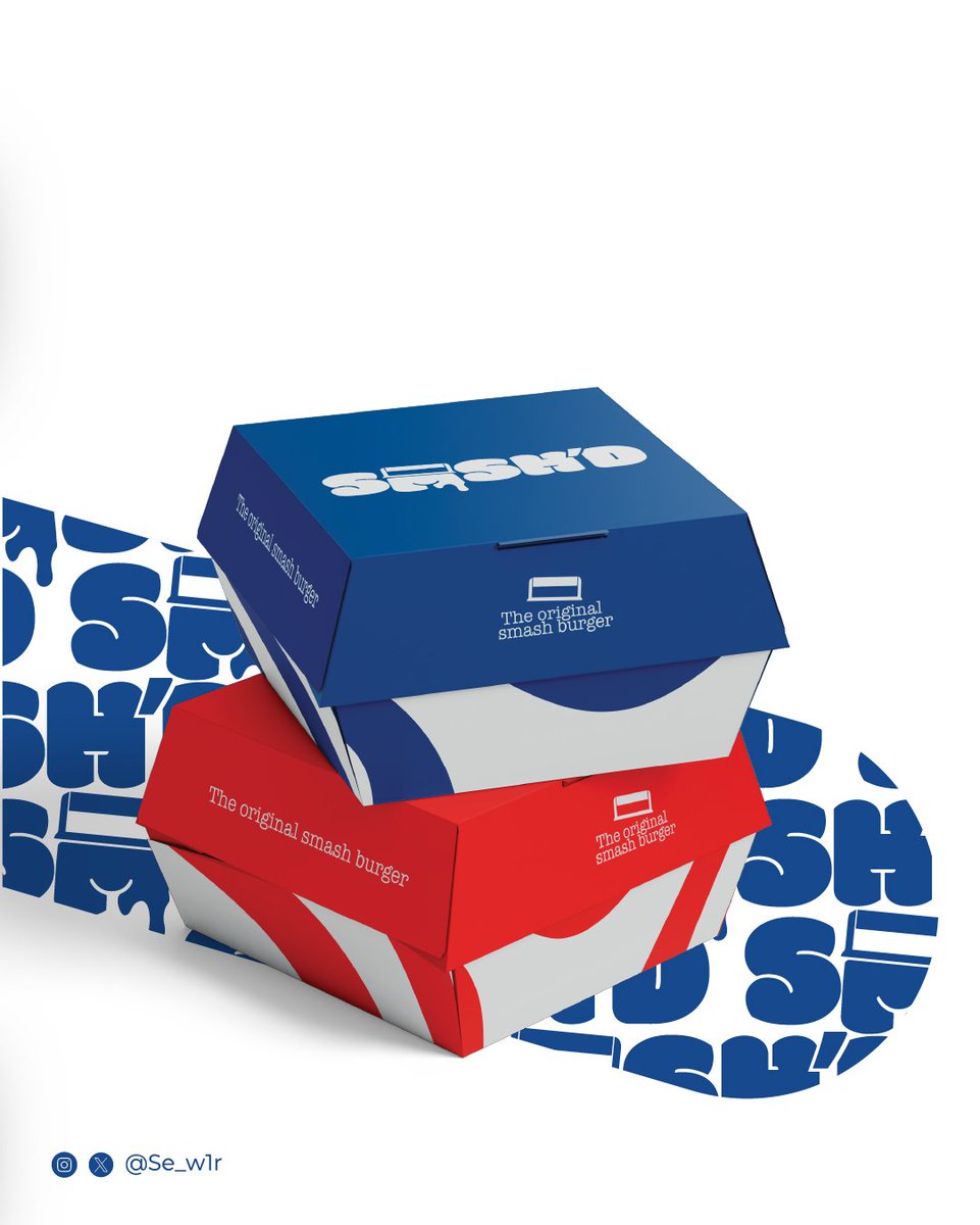 Se_w1r's tweet photo. تصميم شعار مطعم Smash'd Burger. 🍔✨️ https://t.co/VkTZdHgw9l