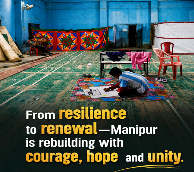 debikathin's tweet photo. Manipur rebuilds stronger, driven by courage, hope and resilient communities. 
.
.
.
Indian Army 
#StableNortheast #Manipur https://t.co/UVIA2bfeXt