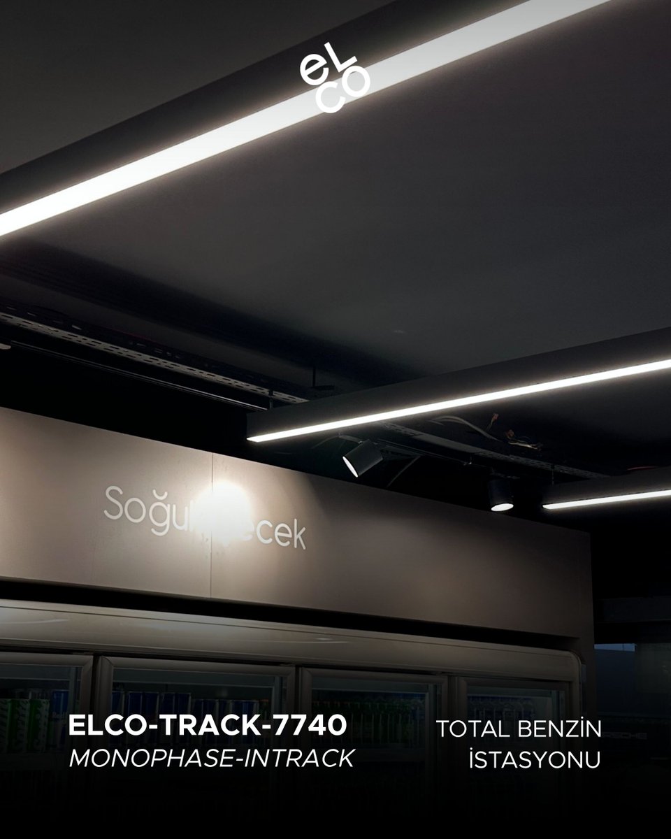 elcoledsolution's tweet photo. With their adjustable heads and multiple beam angle options, ELCO Track Spotlights precisely illuminate architectural details and service areas. Long-lasting COB LED technology, high color rendering and a choice of color temperatures deliver powerful, balanced illumination. Their compact and ergonomic design enhances the station’s modern identity, while ON–OFF and DALI control options provide maximum flexibility for a wide range of lighting scenarios. 

TOTAL benzin istasyonu projelerinde tercih edilen ELCO Ray Spot Armatürler; hareketli başlıkları ve farklı ışık açısı seçenekleriyle mimari detayları ve hizmet alanlarını hassas biçimde aydınlatır. Uzun ömürlü COB LED teknolojisi, yüksek renk geri verimi ve farklı renk sıcaklığı seçenekleriyle güçlü ve dengeli bir aydınlatma sunar. Kompakt ve ergonomik tasarımıyla istasyonun modern kimliğini öne çıkarırken ON–OFF ve DALI kontrol seçenekleri sayesinde farklı aydınlatma senaryolarına maksimum esneklik kazandırır. 

CONFIDENCE IN EVERY BEAM

https://t.co/Fw33XZcnNY

Detaylı Bilgi: 0540 210 00 11

#ELCOLedSolutions #TOTAL #fuelstation #TrackSpot