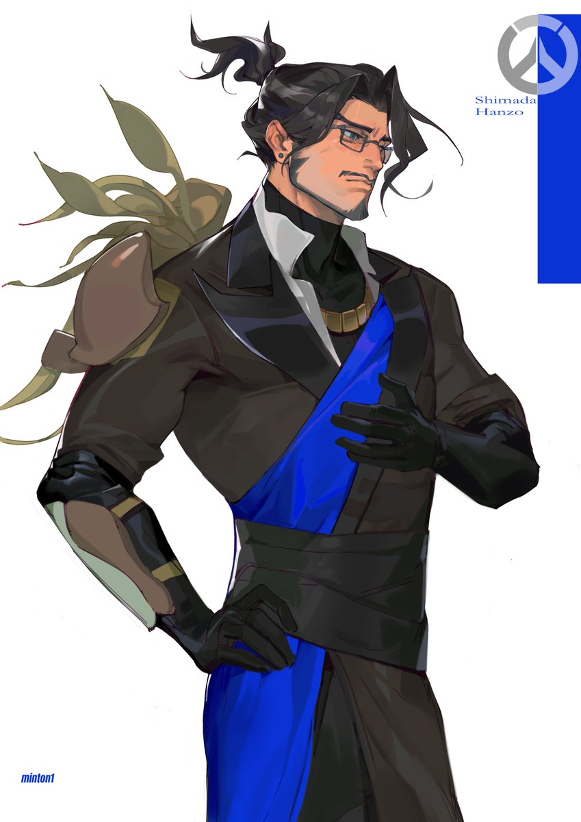Minton1_'s tweet photo. 虽然我依旧不会画眼镜但是感觉好多了☺️
#overwatch #hanzo https://t.co/nmLG7lPwfj
