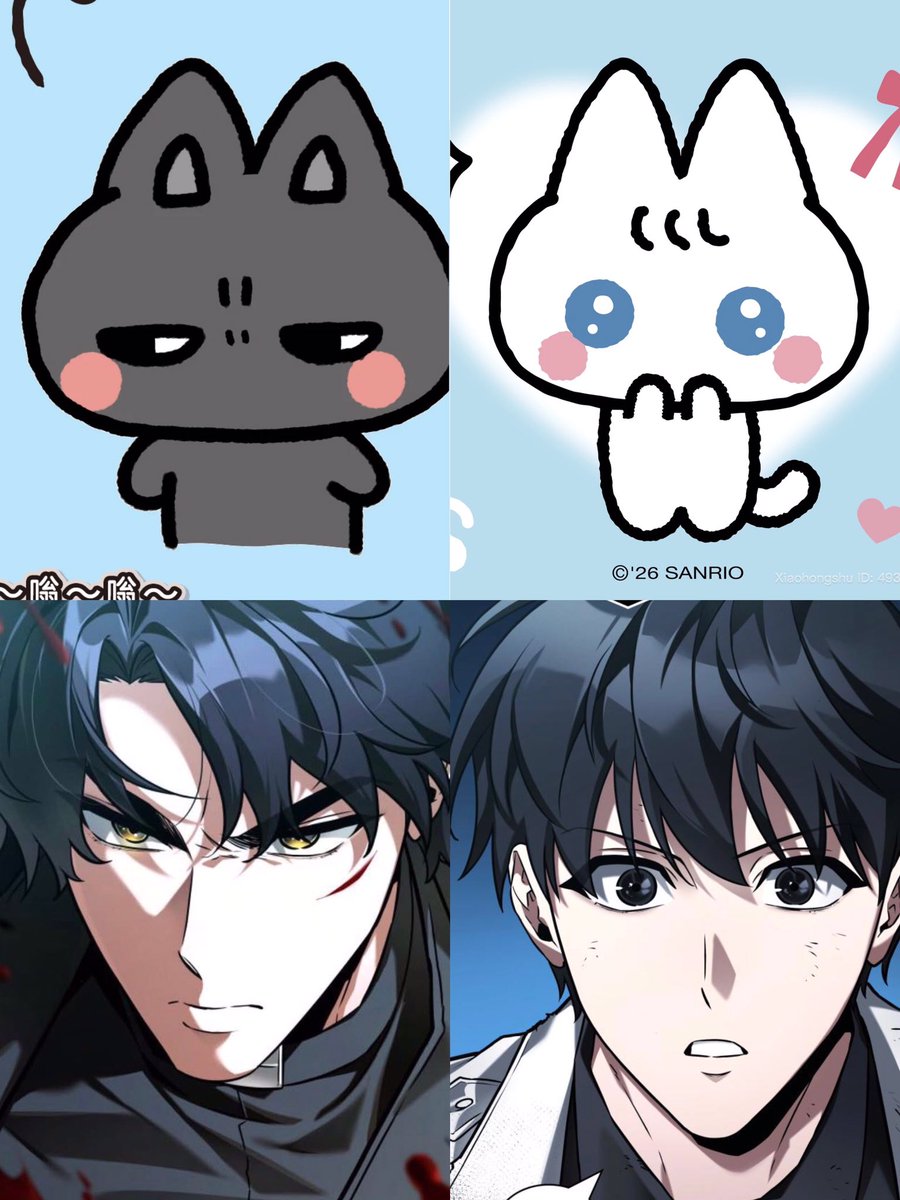 mini_cini98's tweet photo. Guess who ordered these two cats just bc they look like one of their favorite ships https://t.co/n5DyP892Vi