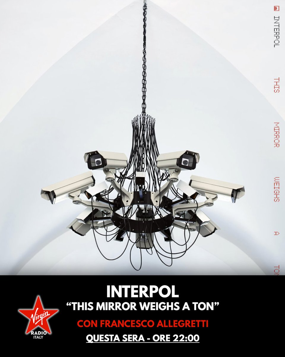 VirginRadioIT's tweet photo. Questa sera dalle 22:00 Francesco Allegretti presenta lo speciale #BestRock dedicato agli @Interpol in occasione dell'uscita del loro nuovo album di inediti "This Mirror Weighs a Ton". All'interno l'intervista a Paul Banks
#Interpol #StayRock #VirginRadio #StyleRock @SpingoItaly https://t.co/OxQDvNzwfH