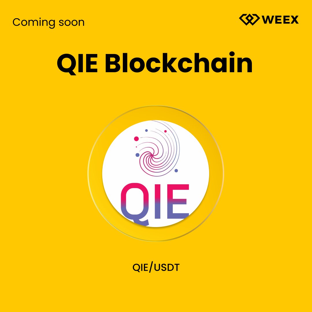 WEEX_Official's tweet photo. New Listing Alert on #WEEX🔔
We're excited to announce the PreListing of $QIE @qieblockchain on WEEX!
🔹Listing Time:TBD
🔹Register on WEEX:https://t.co/4tf1fbS6WY
🔹Read More Details: https://t.co/74FZKU6rK2
#PreListing #QIE https://t.co/OeSO03za6e