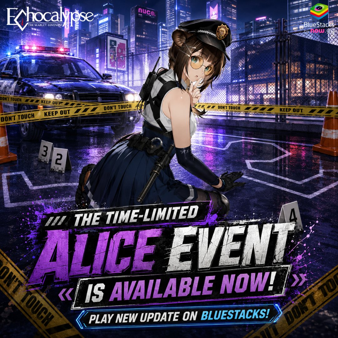 bluestacksinc's tweet photo. 🚨 The time limited Alice Event is LIVE in Echocalypse: The Scarlet Covenant!
She's on the scene and the clock is already ticking. Don't sleep on this one.

📝 [Check First Comment For link]

#緋紅的神約 #EchocalypseTSC #ekoka #エコカリ
#MobileGaming #GamingPC #NewEvent #AnimeRPG https://t.co/T2CYPTOaRH