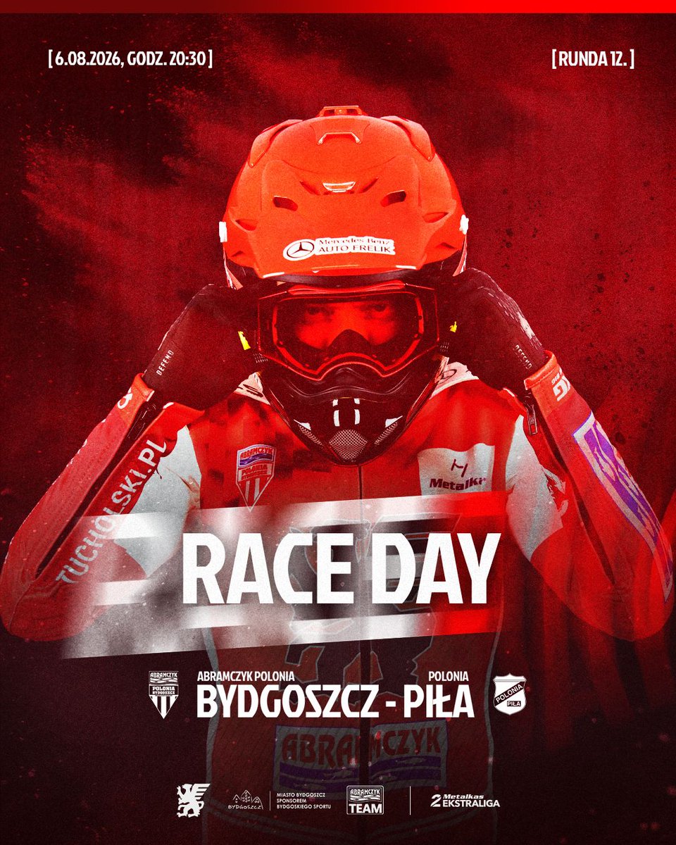 PoloniaBDG's tweet photo. #RACEDAY 🏁
🆚 #BYDPIL
🏆️ #Metalkas2Ekstraliga
🕣️ 20:30
🎫 https://t.co/pWfxZXM3cG
🏟️ S2
1️⃣. mecz PILBYD 31:58
#Polonia #Bydgoszcz #AbramczykTeam https://t.co/VGnnNR2z0S