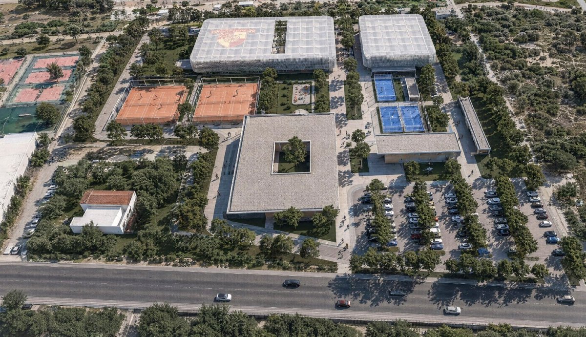 GazeteNefesSpor's tweet photo. 🏗️Göztepe, İnciraltı Projesi için geri sayıma geçti.

Onursal Başkan Mehmet Sepil, gerekli onayların alındığını ve birkaç aya temel atılacağını açıkladı.

31 bin 977 metrekarelik dev tesiste yüzme, tenis ve birçok olimpik branş için modern alanlar yer alacak. https://t.co/PdRNeVv5ic