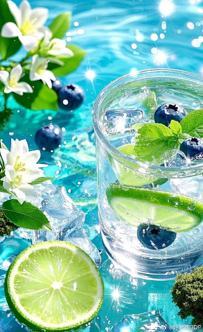 Sunnerz's tweet photo. This iced mint lemonade takes just 5 mins to make! Squeeze fresh lemon juice, add a handful of muddled mint, some cold water + a touch of honey, and you’ve got a refreshing pick-me-up for hot days. https://t.co/rcECYczD2C